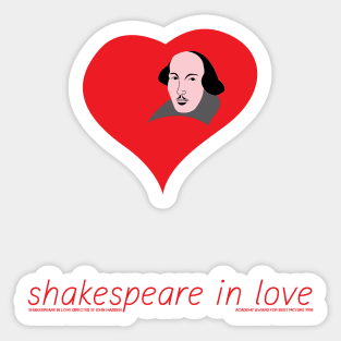 Shakespeare in love Sticker